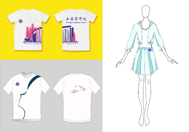 Vestita时尚社社员设计的上商文化衫