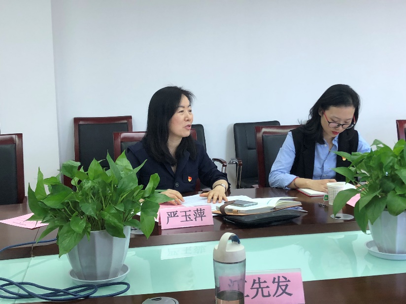 学院党总支副书记、院长严玉萍作总结讲话