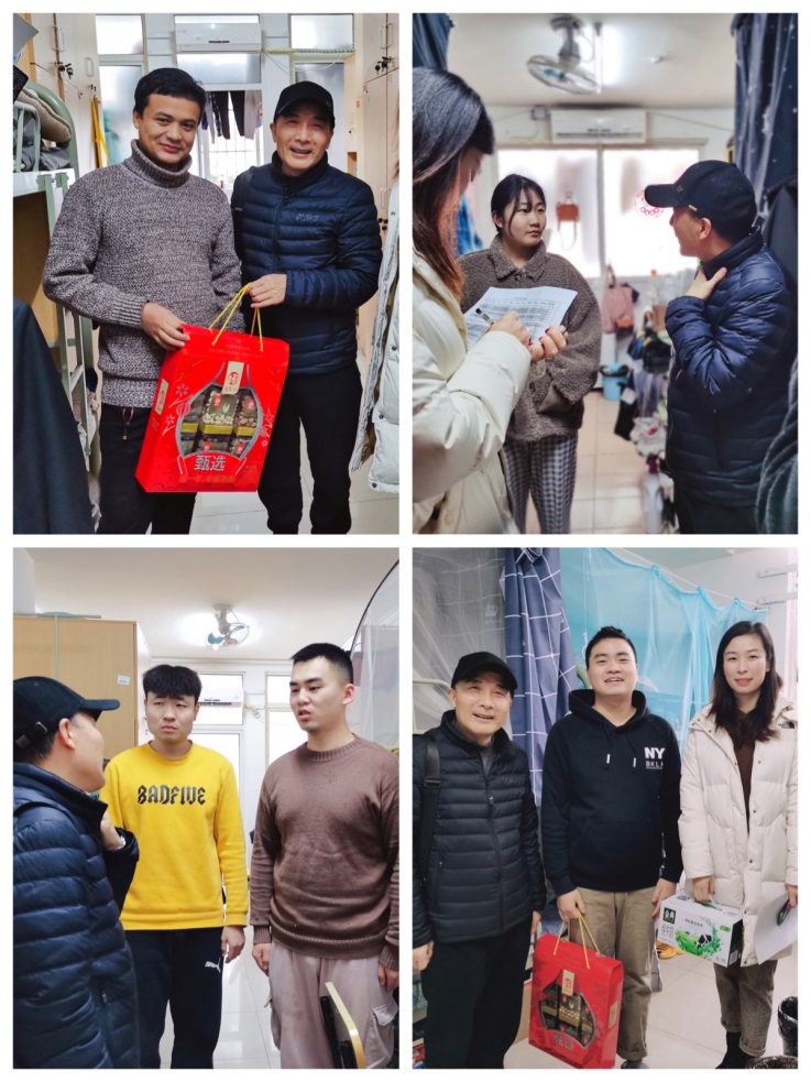 图为慰问学生现场 图为慰问学生现场