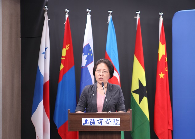 图为刘蓓敏调研员致辞 图为刘蓓敏调研员致辞