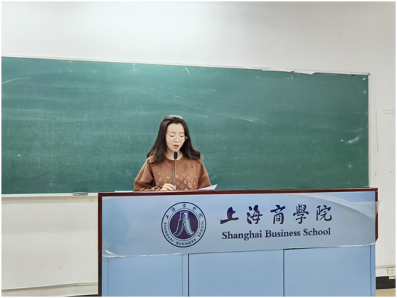 图为团委书记邵子轩发言 图为团委书记邵子轩发言