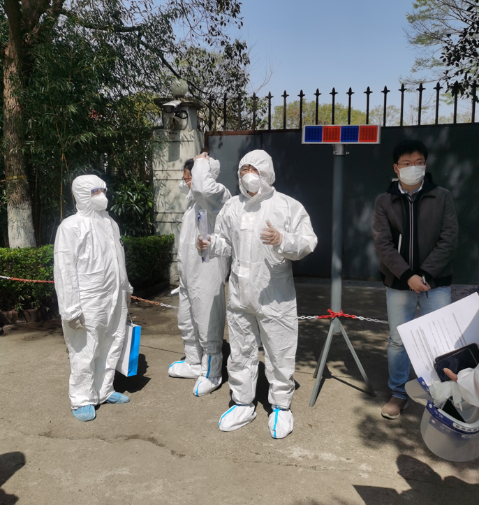 图为疫情防控应急实战演练现场