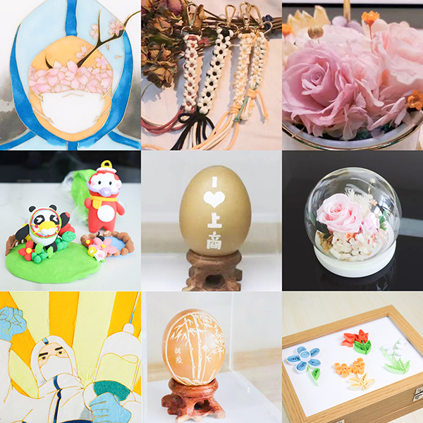 图为学生部分作品