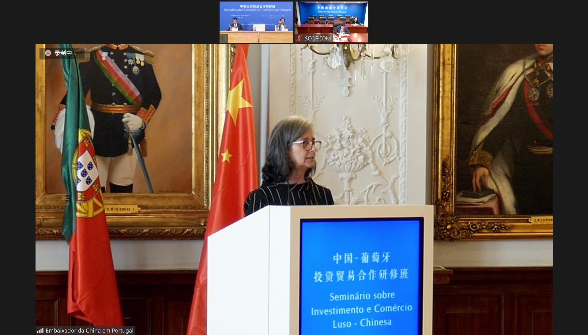 图为玛丽亚·平托司长发言