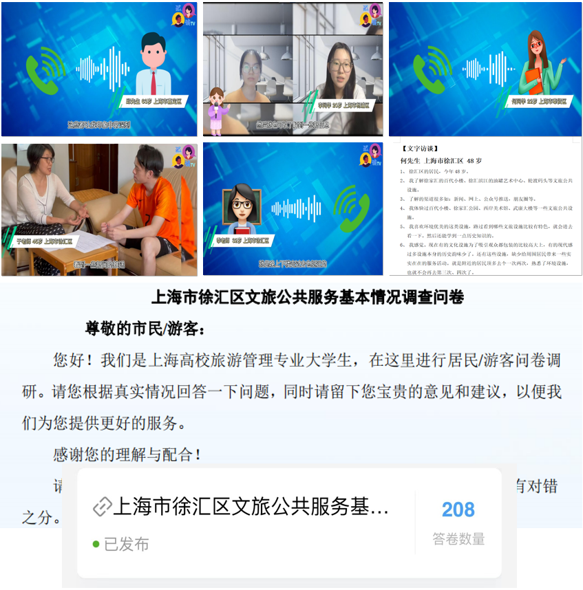 线上线下访谈、调查问卷及答卷数量 线上线下访谈、调查问卷及答卷数量