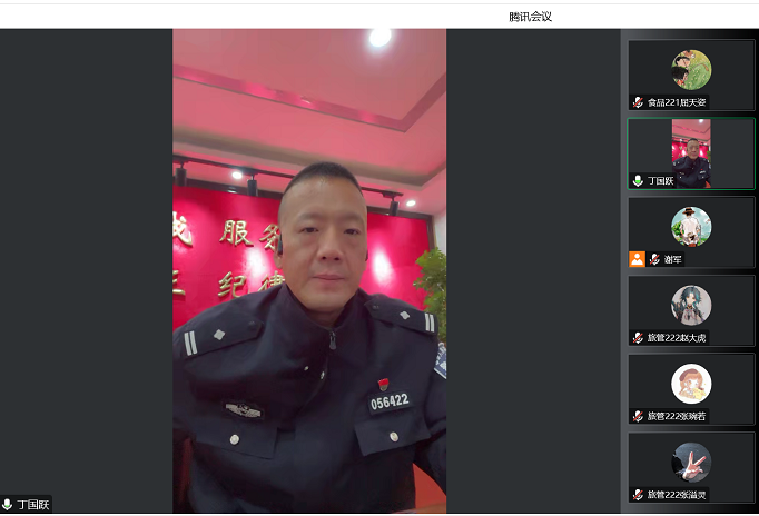 丁国跃警官为酒店管理学院学生授课