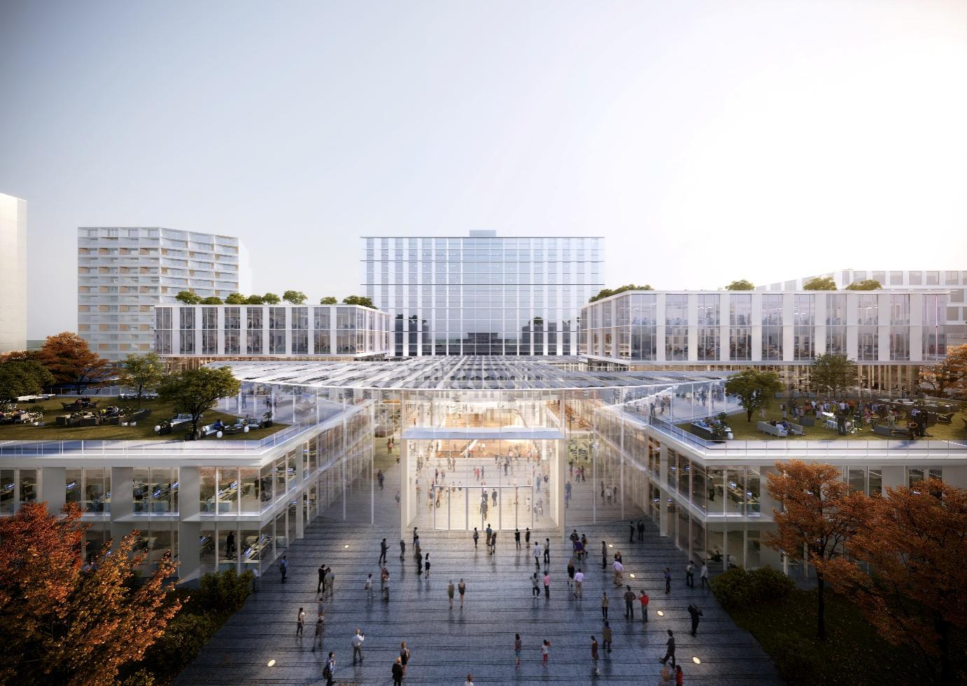 图为上海商学院漕宝路校区(上海洛桑酒店管理学院)核心共享大厅设计图 图为上海商学院漕宝路校区(上海洛桑酒店管理学院)核心共享大厅设计图