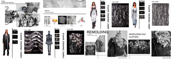 图为于媛媛-- 面料改造课程作品及毕业设计作品