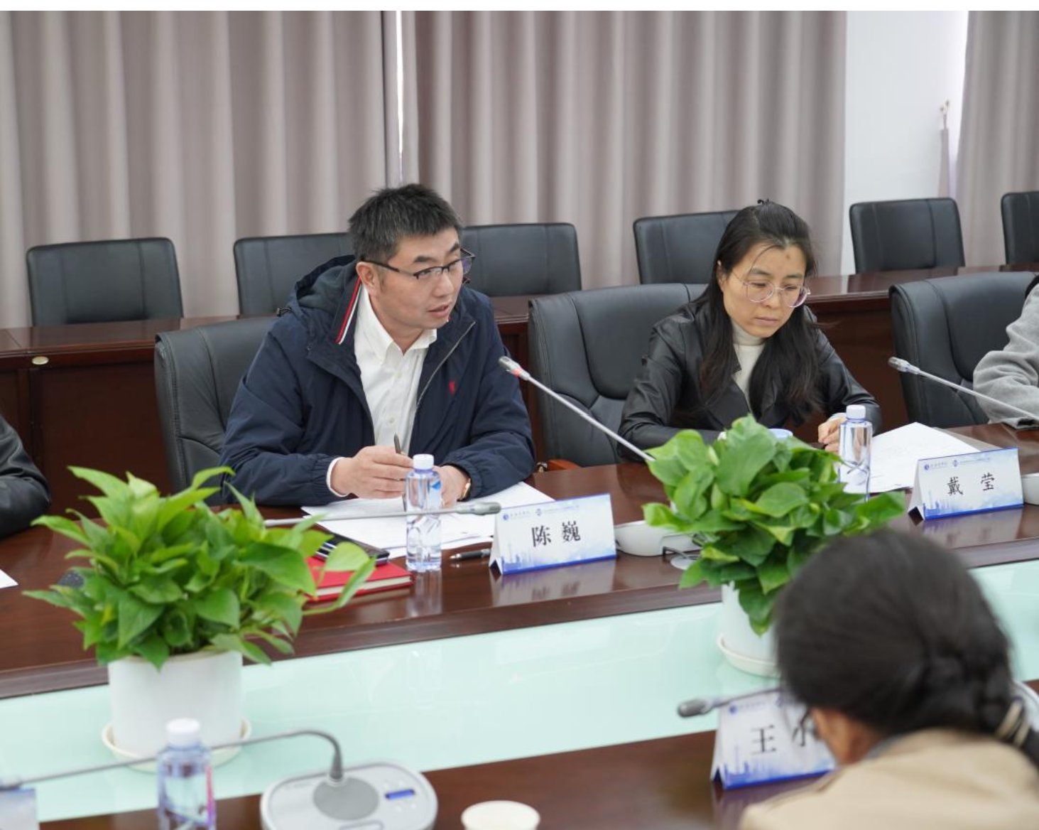 图为副院长陈巍做总结发言 图为副院长陈巍做总结发言