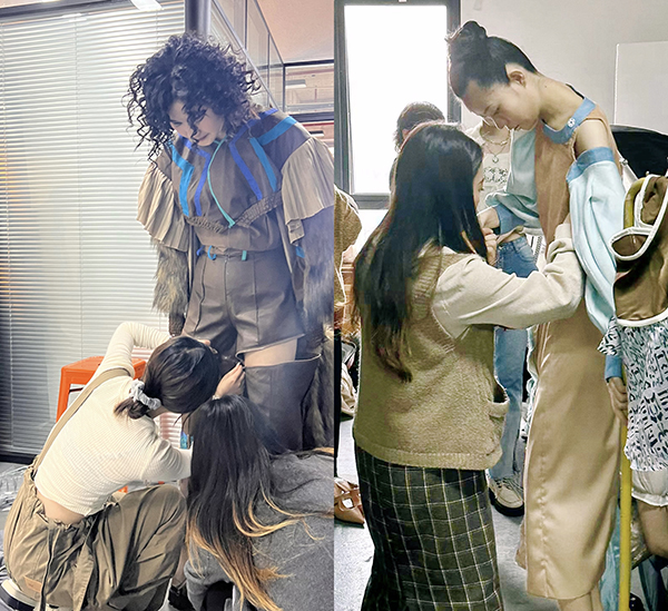 图为作品拍摄现场花絮