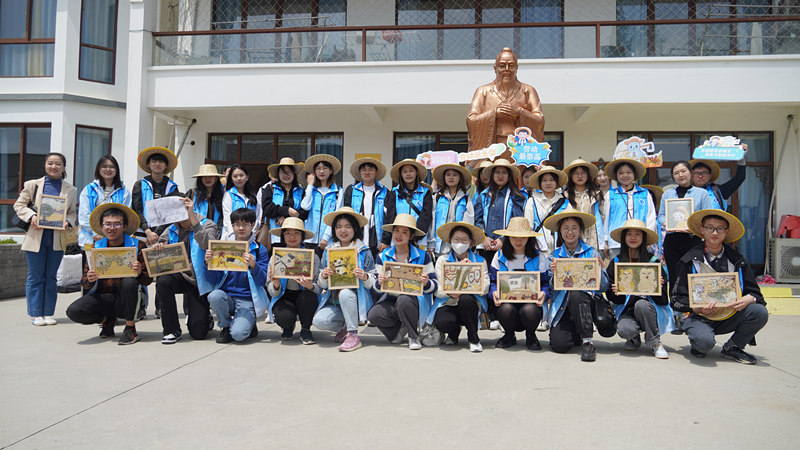 创作的非遗农民画展示 创作的非遗农民画展示