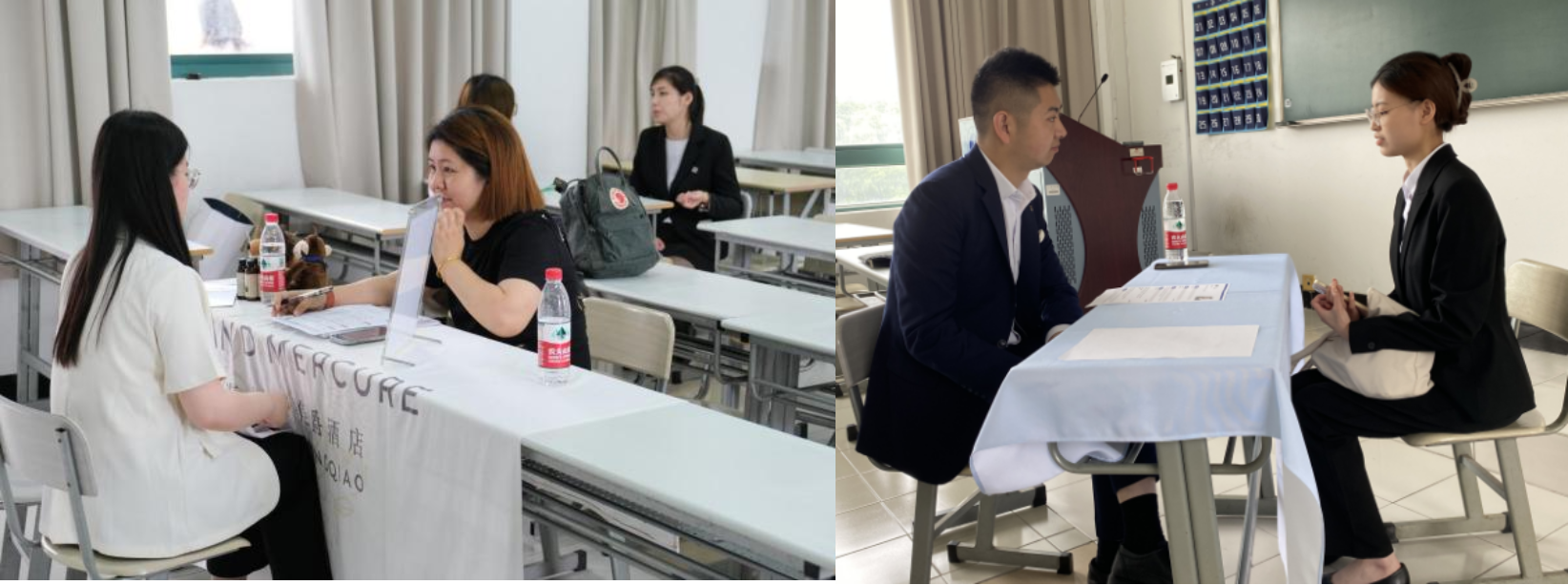 学生前往不同企业进行面试 学生前往不同企业进行面试