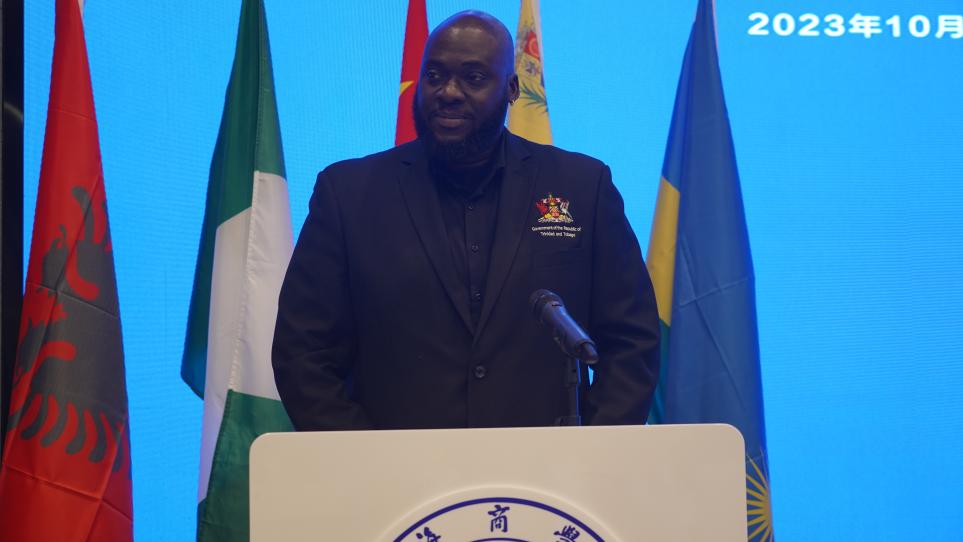 图为学员代表发言