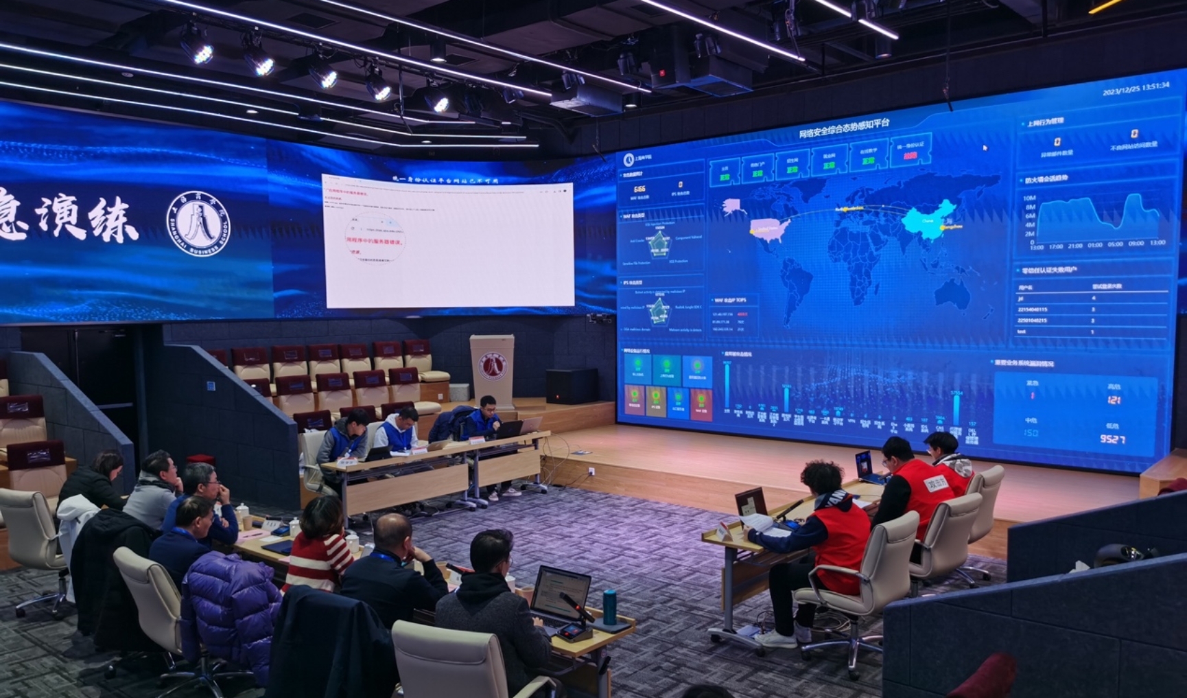 上海商学院2023年度网络与信息安全事件应急演练顺利举行