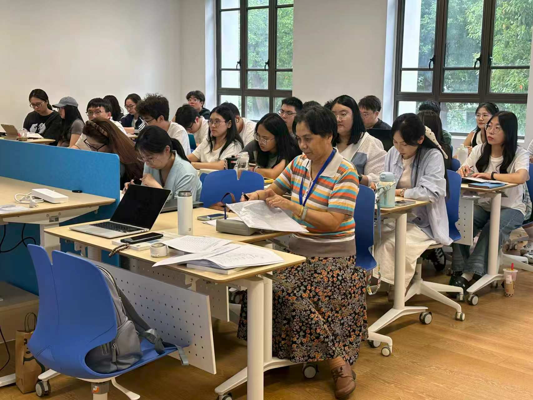 图为督导听课情况